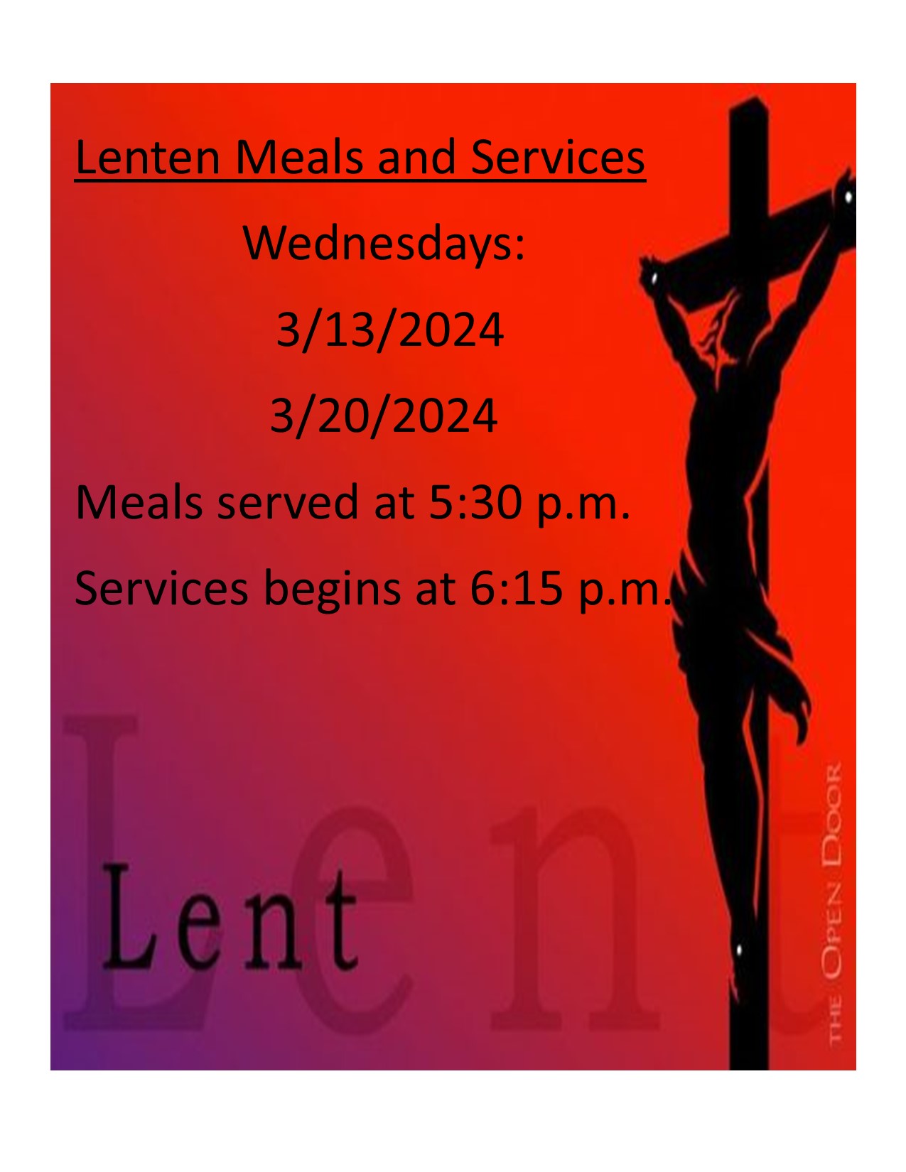 Lenten Services